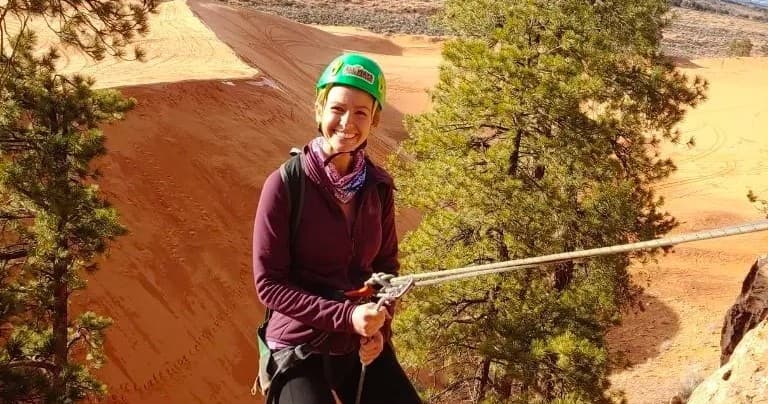 Climbing & Rappelling at Coral Pink Sand Dunes by All Ways Adventure