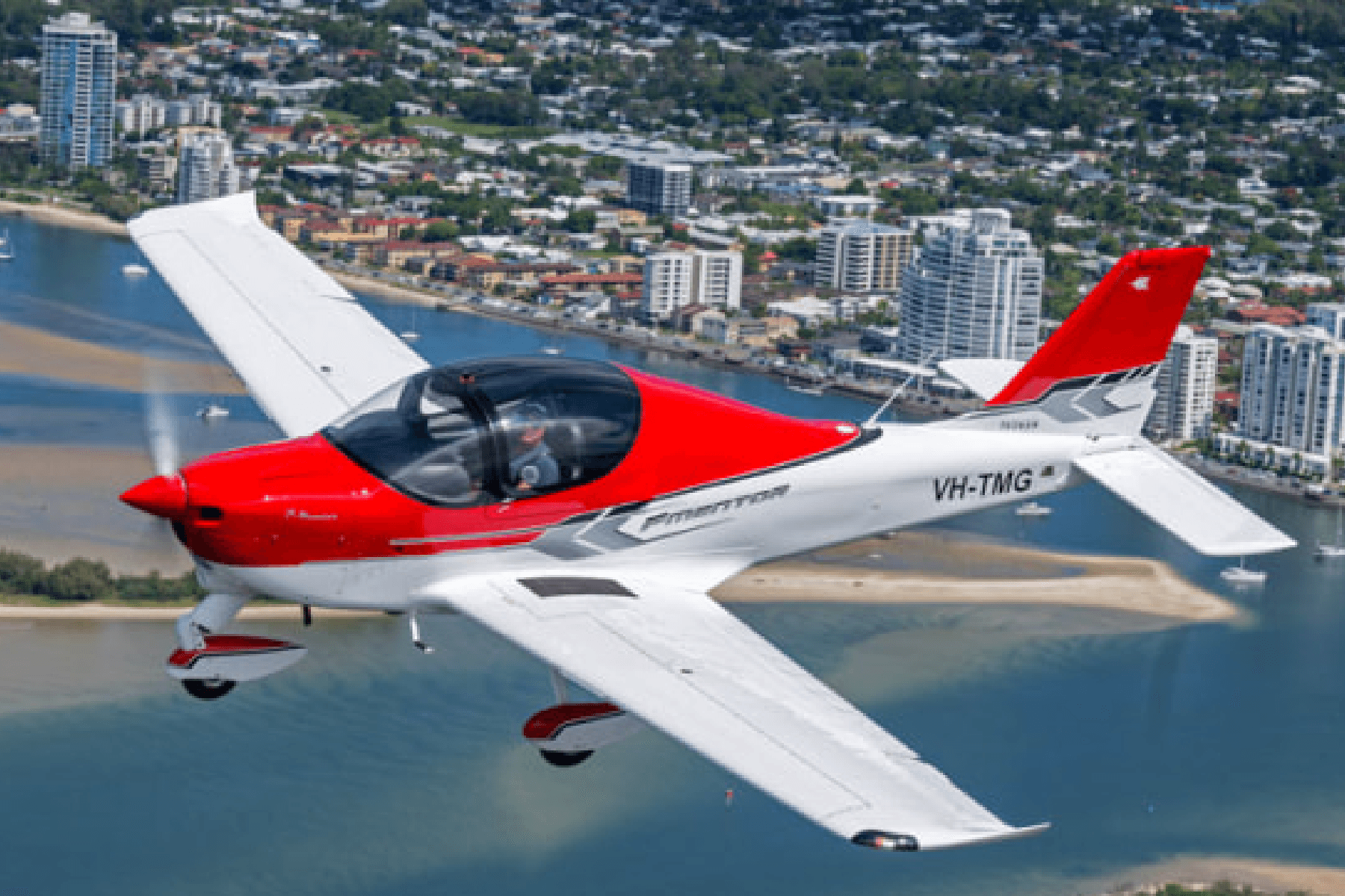 Scenic Navigation Flight with Avia Aviation near Melbourne