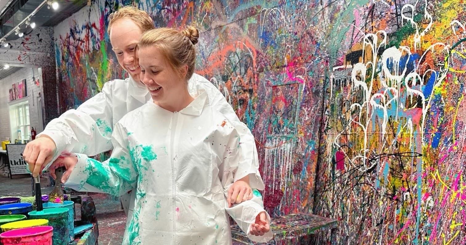 Creative Date Night in Atlanta: Master Acrylic Pour Painting Together