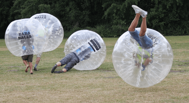 Outdoor Bubble Football Fun with Amsterdam Bubble Football