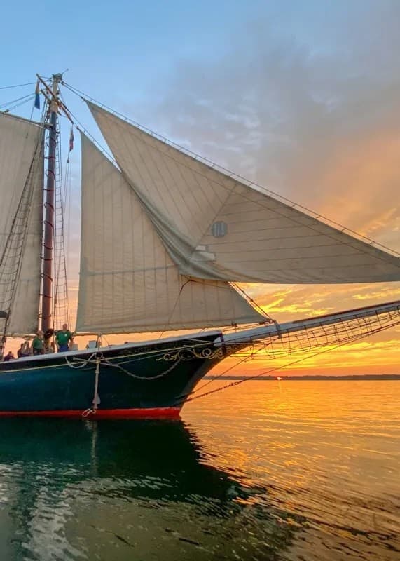 Sunset Sail Aboard Lettie G. Howard: Historic 1893 Schooner on Presque Isle Bay