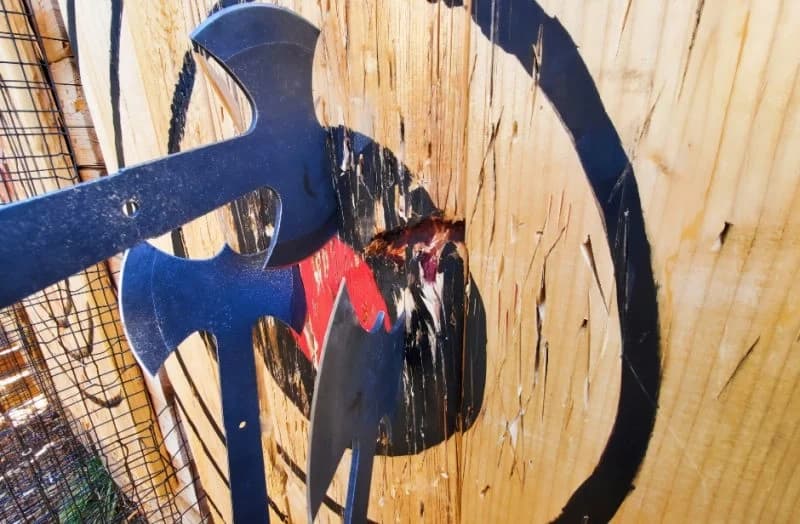 Axe Throwing Thrills at Paintball Asylum in Tannersville