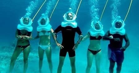 Water Activities & Adventure Helmet Diving in St. Lucia