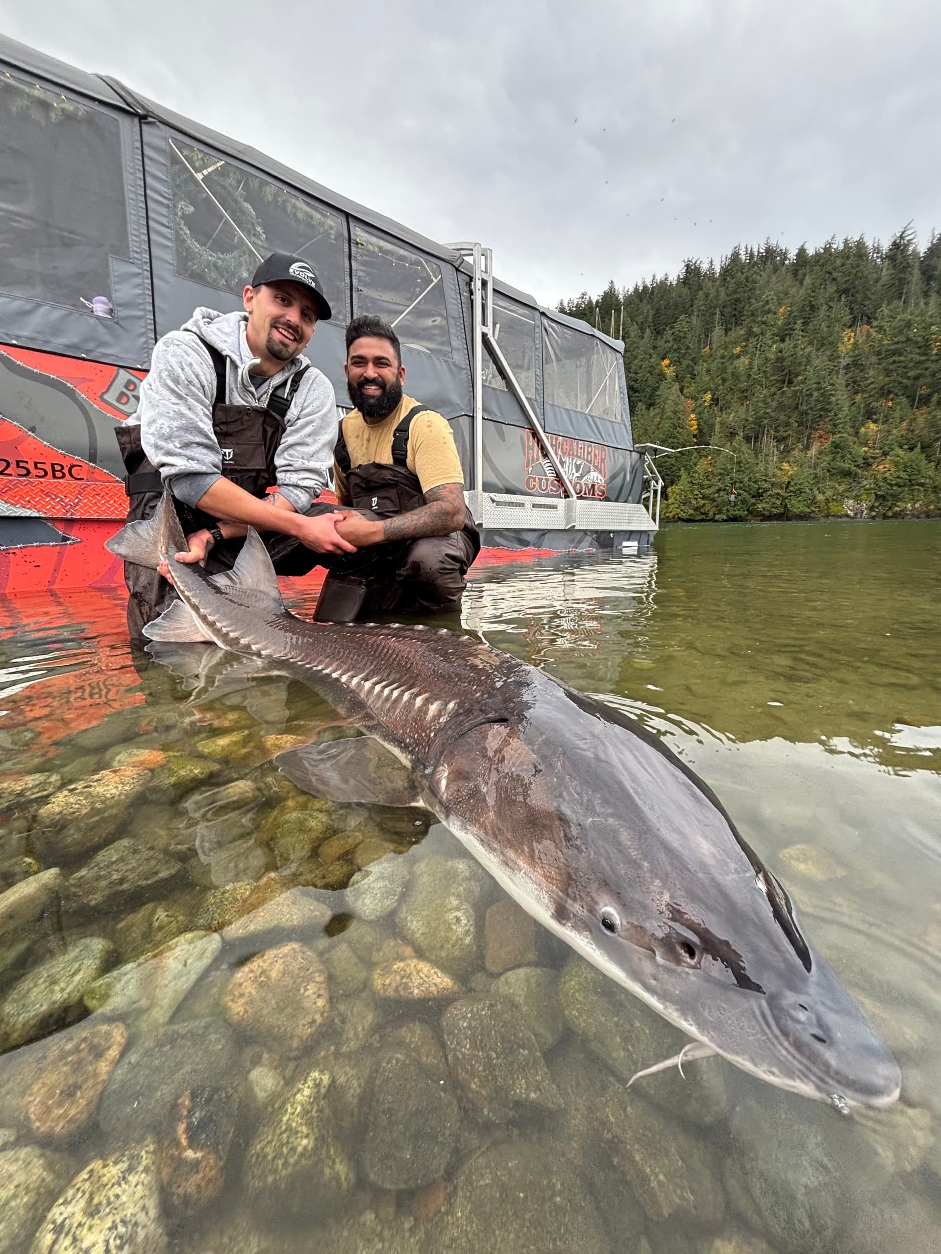 Fireside Pontoon: Holiday Sturgeon Charter on Harrison Lake photo 3