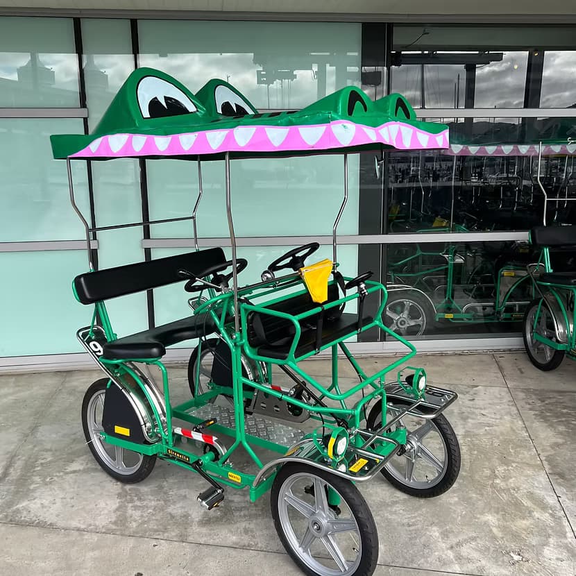 Croc Bikes on Wellington Waterfront: Group Crocodile Bike Hire from Oriental Bay to Queens Wharf