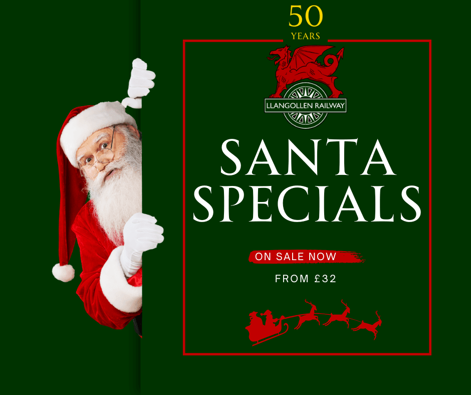 Experience the Magical Santa Special 2025 Steam Train Ride in Llangollen, Wales
