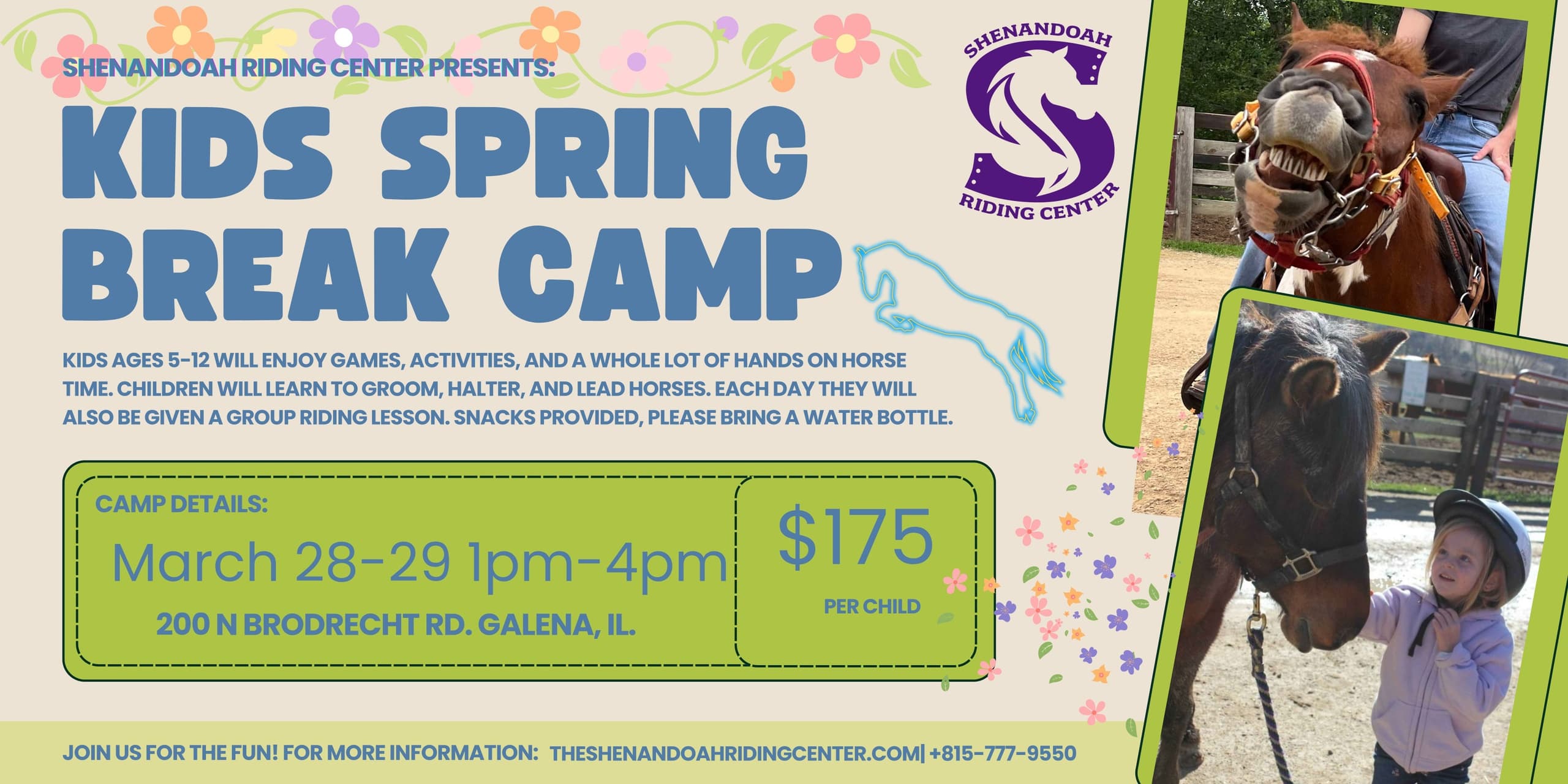 Hands-On Horse Adventures: Spring Break Kids Camp in Galena, Illinois