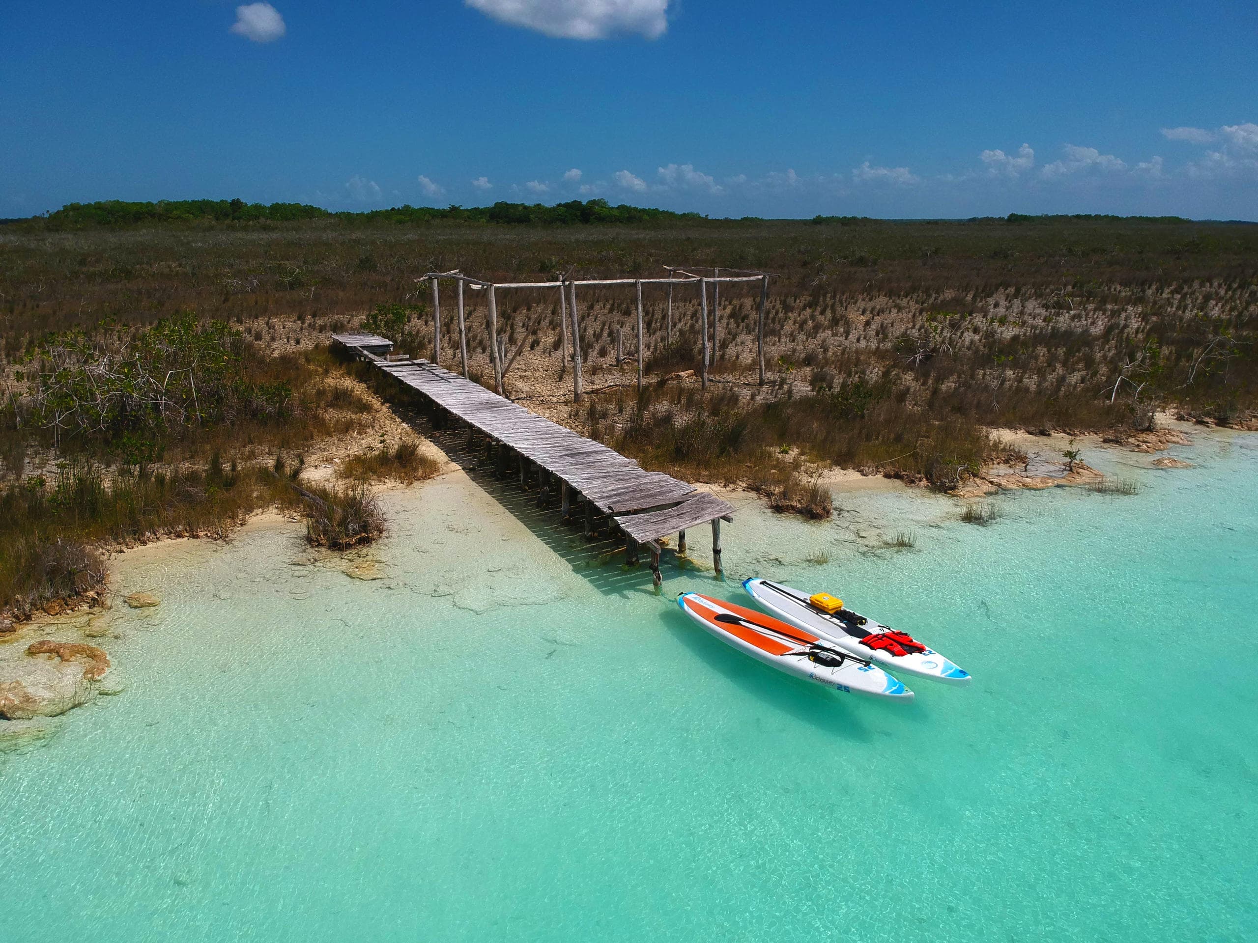 Paddleboard Rental on Bacalar Lagoon with Adventure Lab