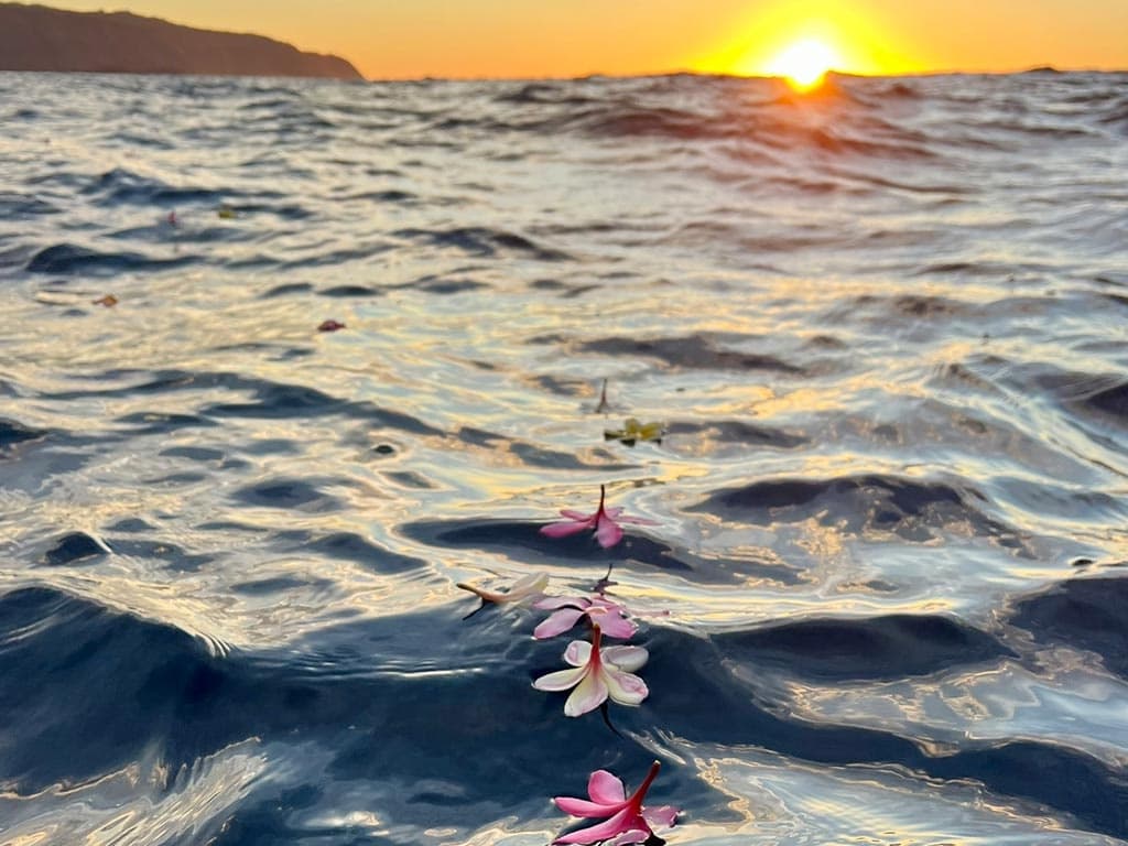 Ceremonial Ash Scattering with Banzai Adventures LLC in Haleiwa, Hawaii