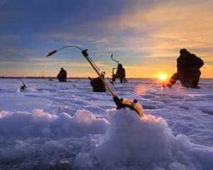 Arctic Ice-Fishing in Lapland: Frozen-Lake Fishing Near Levi