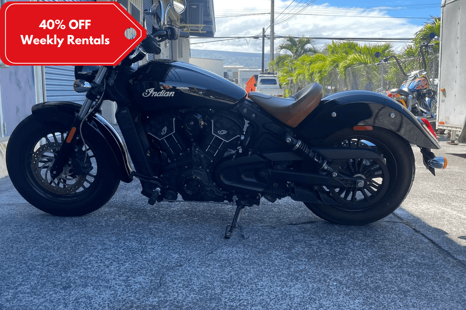 Indian Scout (1133 CC) | Bike Rental in Kailua Kona, Hawaii