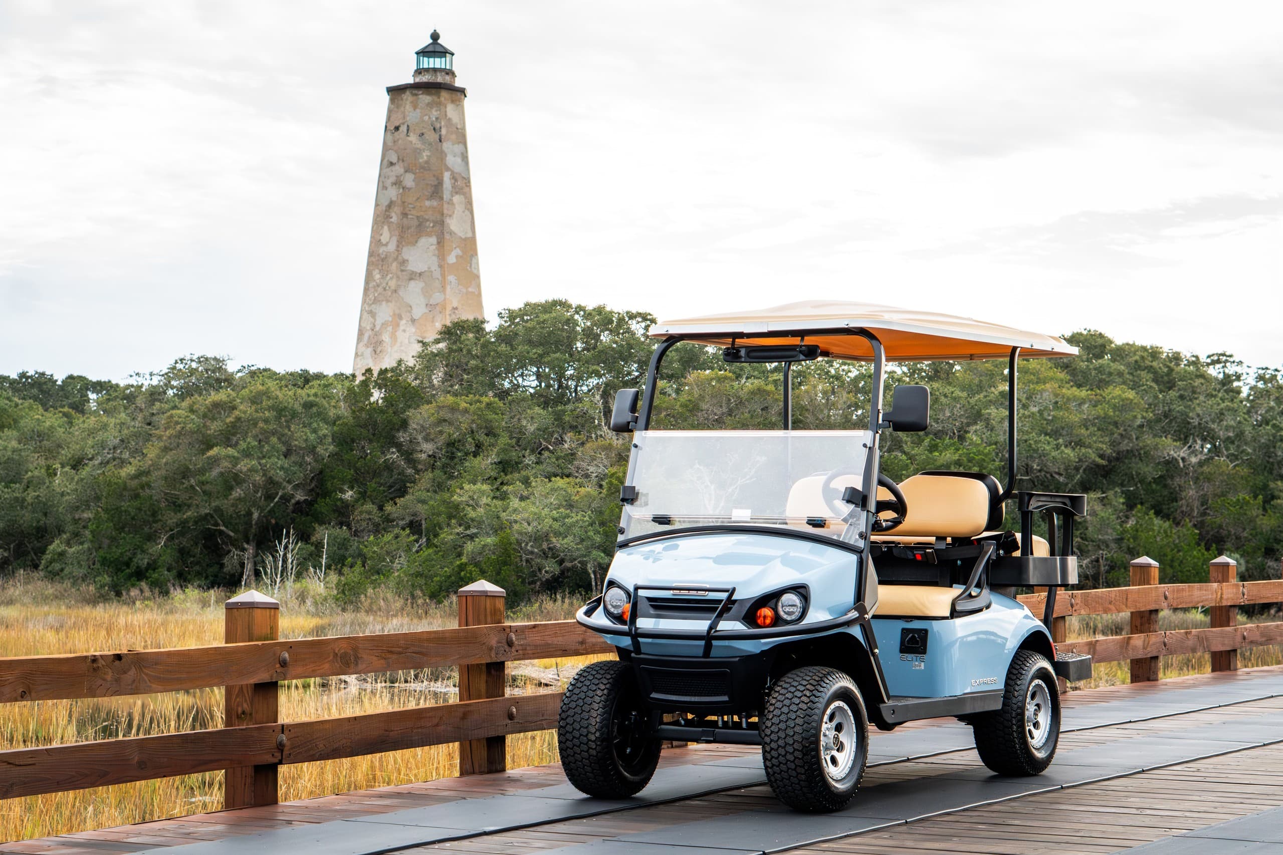 EZ-GO 4-Passenger Golf Cart Rental on Bald Head Island: Easy Electric Transport for Island Adventures photo 1