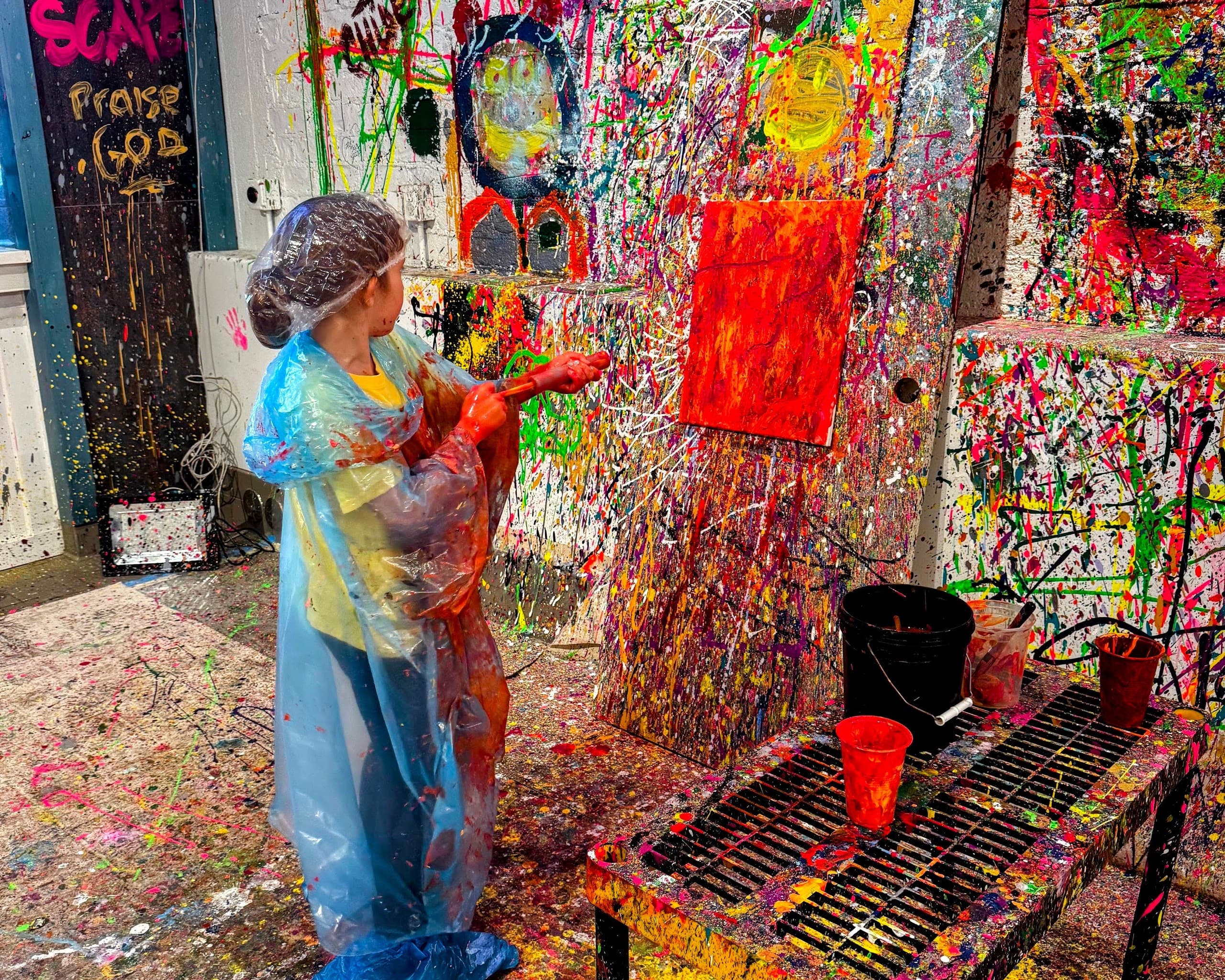 Surprise Mom with a Messy Paint Session at The Splatter Studio Santa Monica photo 1