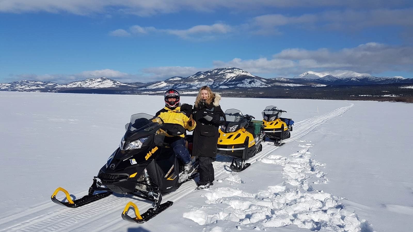 Whitehorse Half-Day Snowmobile on the Dawson Overland Trail photo 1