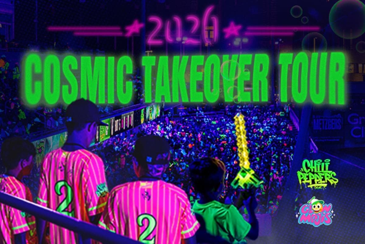 Glow Baseball: Cosmic Takeover Tour from Dubuque to Des Moines