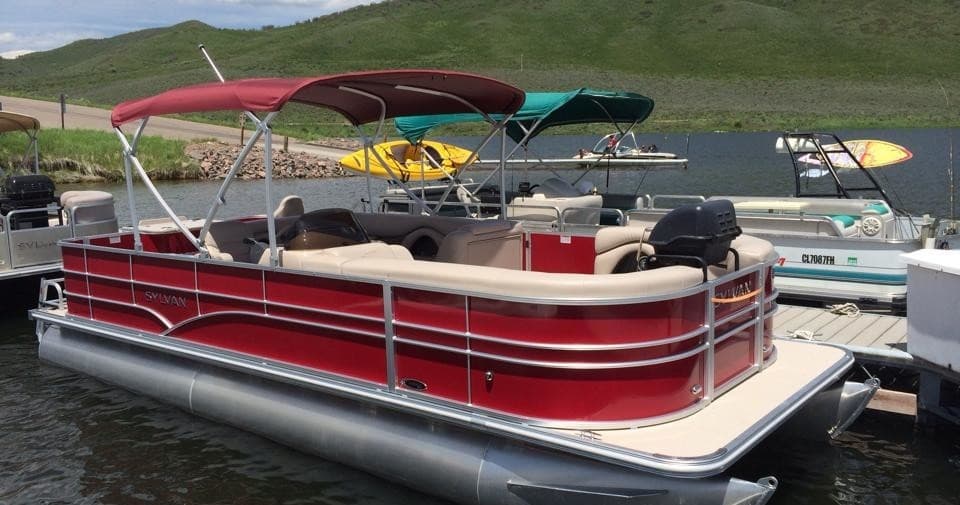 Water Activities at Steamboat Springs: Pontoon Boat Rental