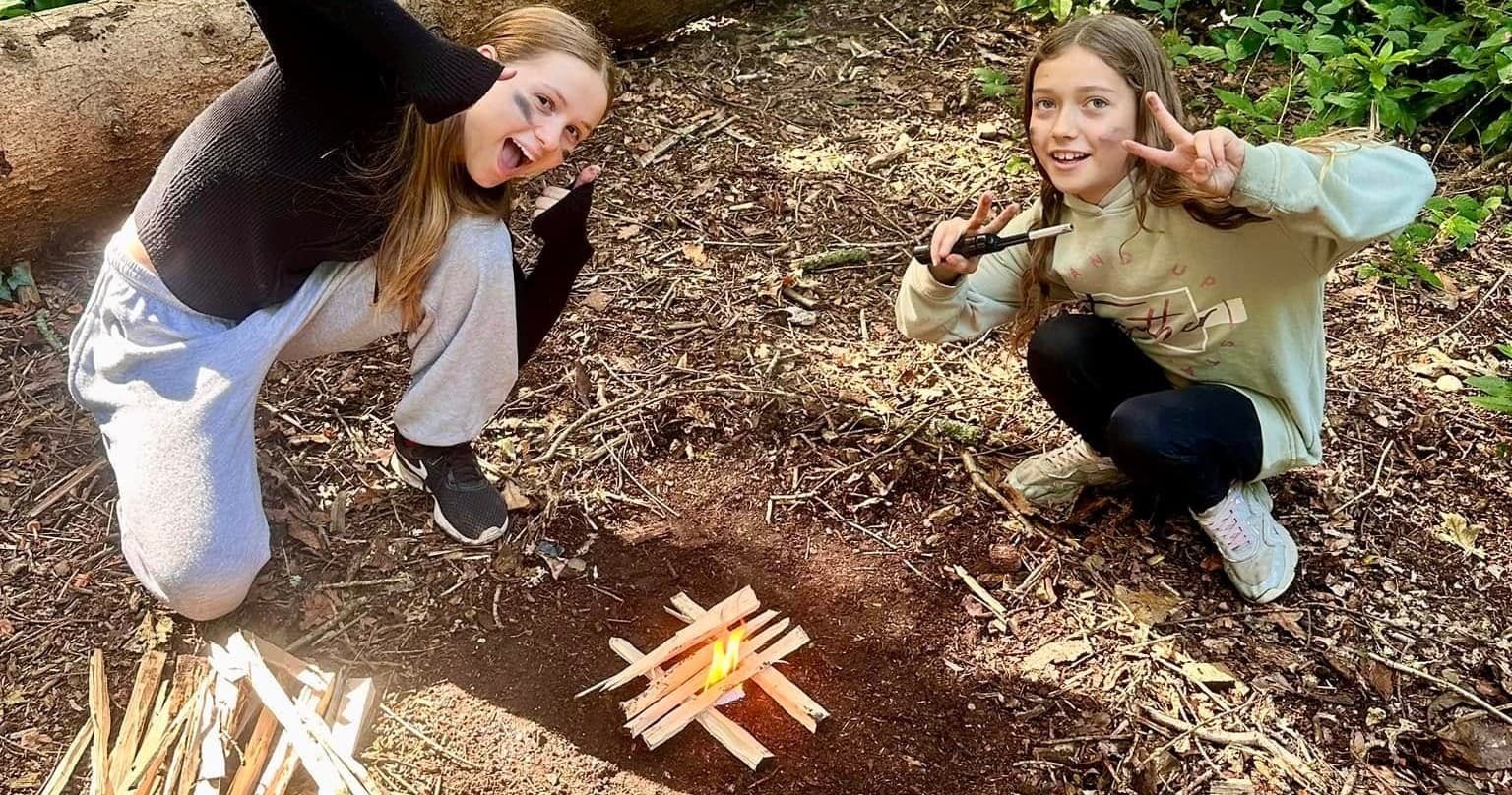 Fire Lighting Skills with Adventure Pirate in Lytchett Minster