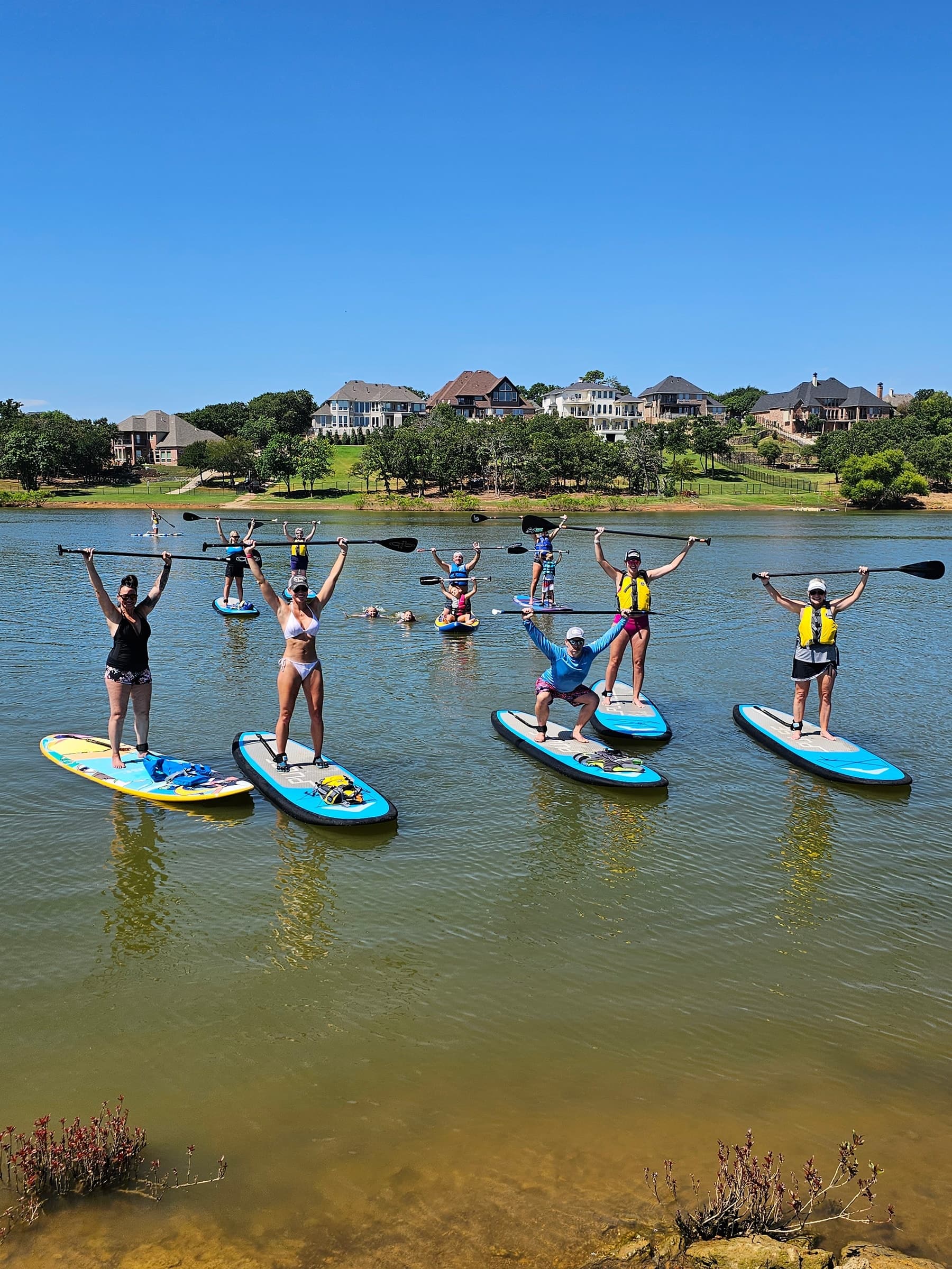 Beginner SUP Class on Lake Lewisville in Argyle, TX