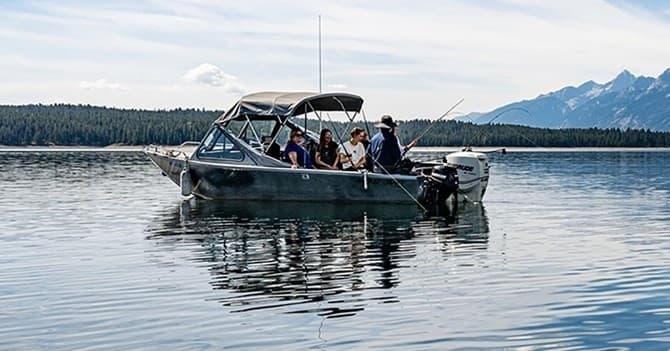 Guided Fishing on Jackson Lake at Signal Mountain Lodge