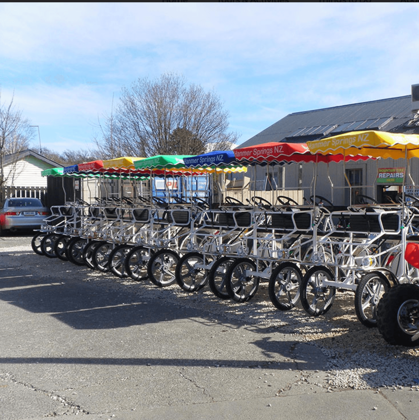 Pedal Hanmer Springs With Rockets at Hanmer Adventure Centre