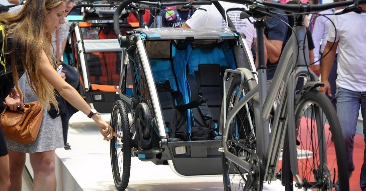 Family Bike Trailer Rentals at Salty Sales and Rentals in New Smyrna Beach