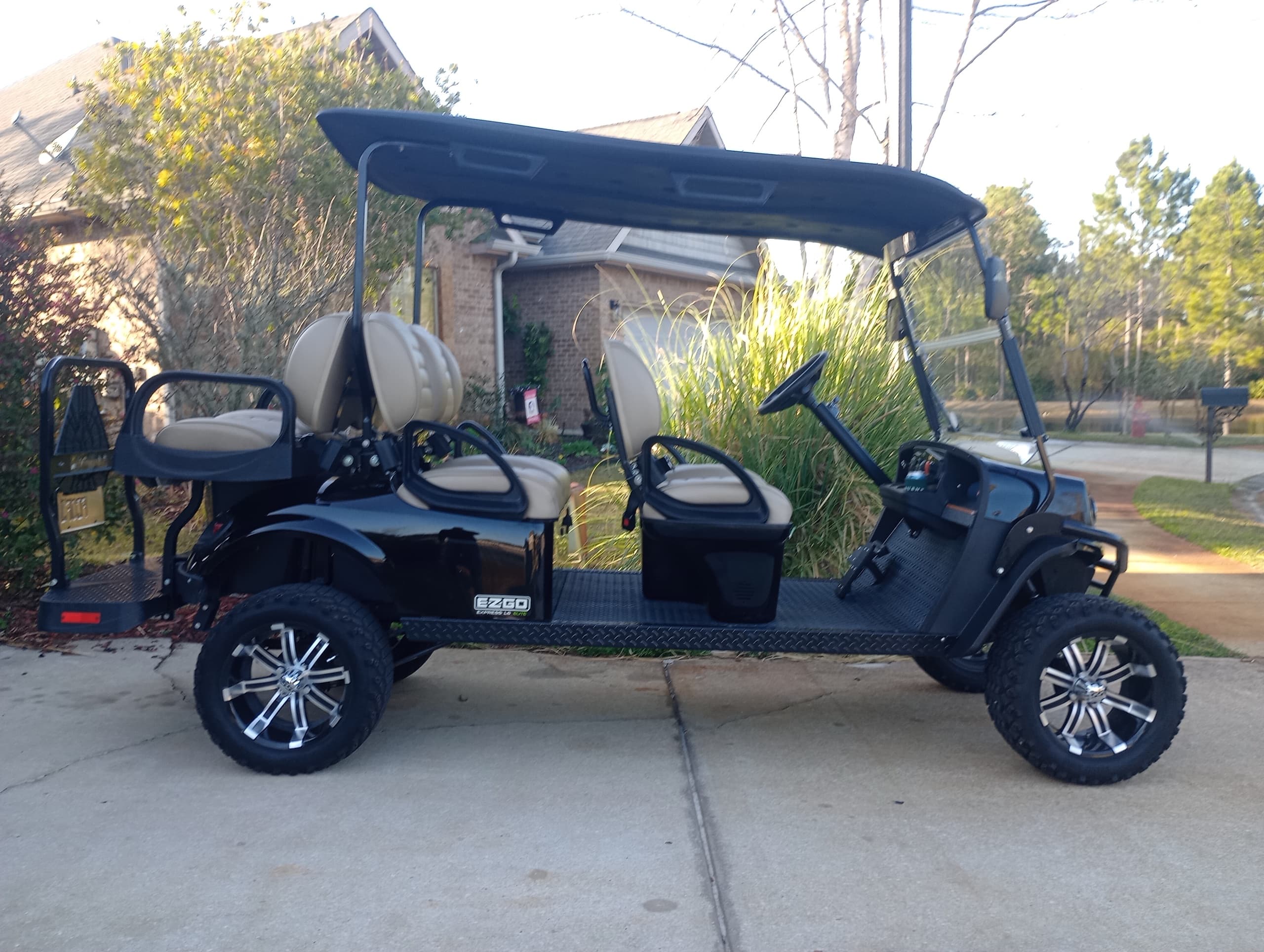 EZ GO 6 Seater Electric Cart by Deep Charters in Santa Rosa Beach