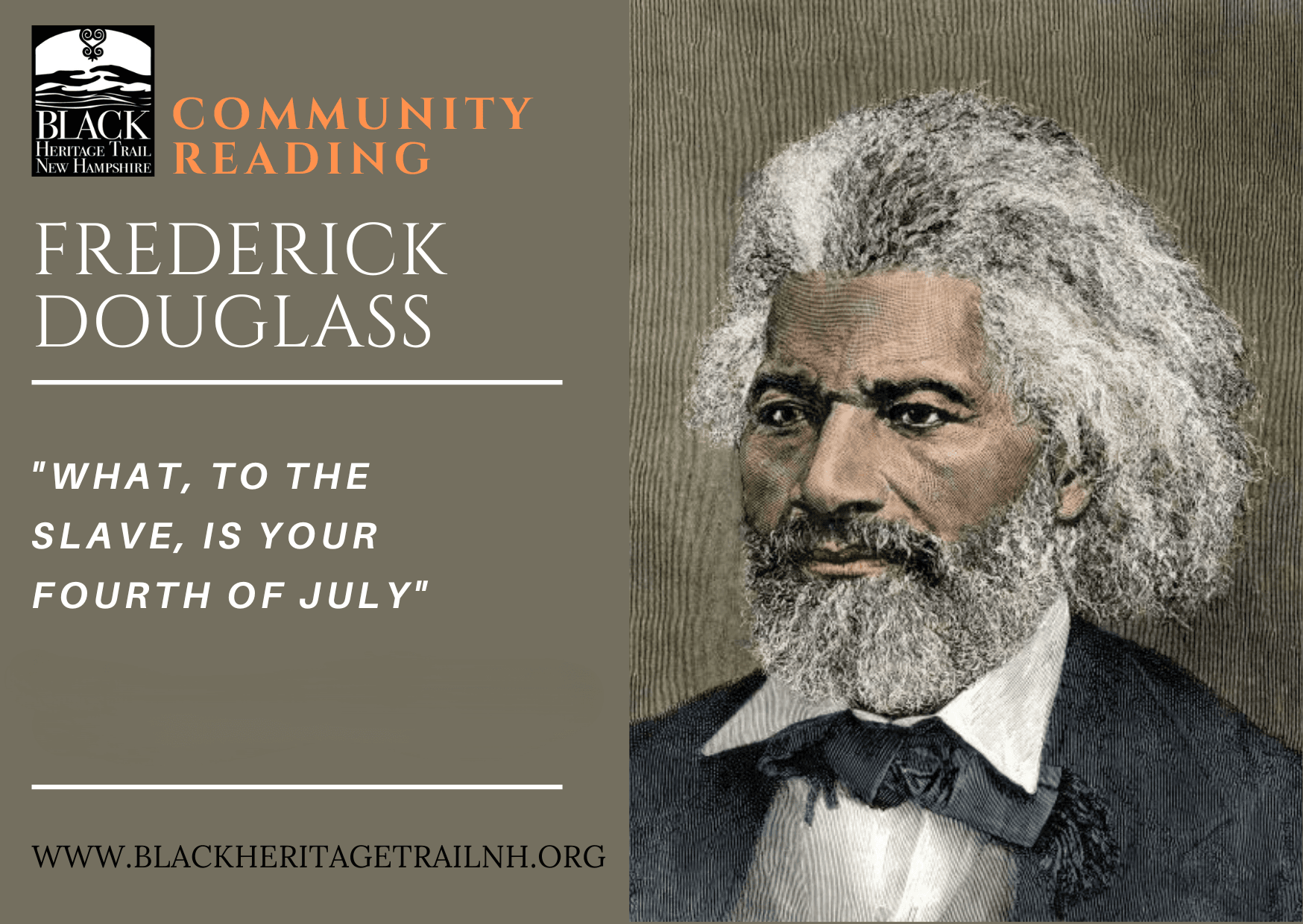 Frederick Douglass Reading at Canterbury Shaker Village