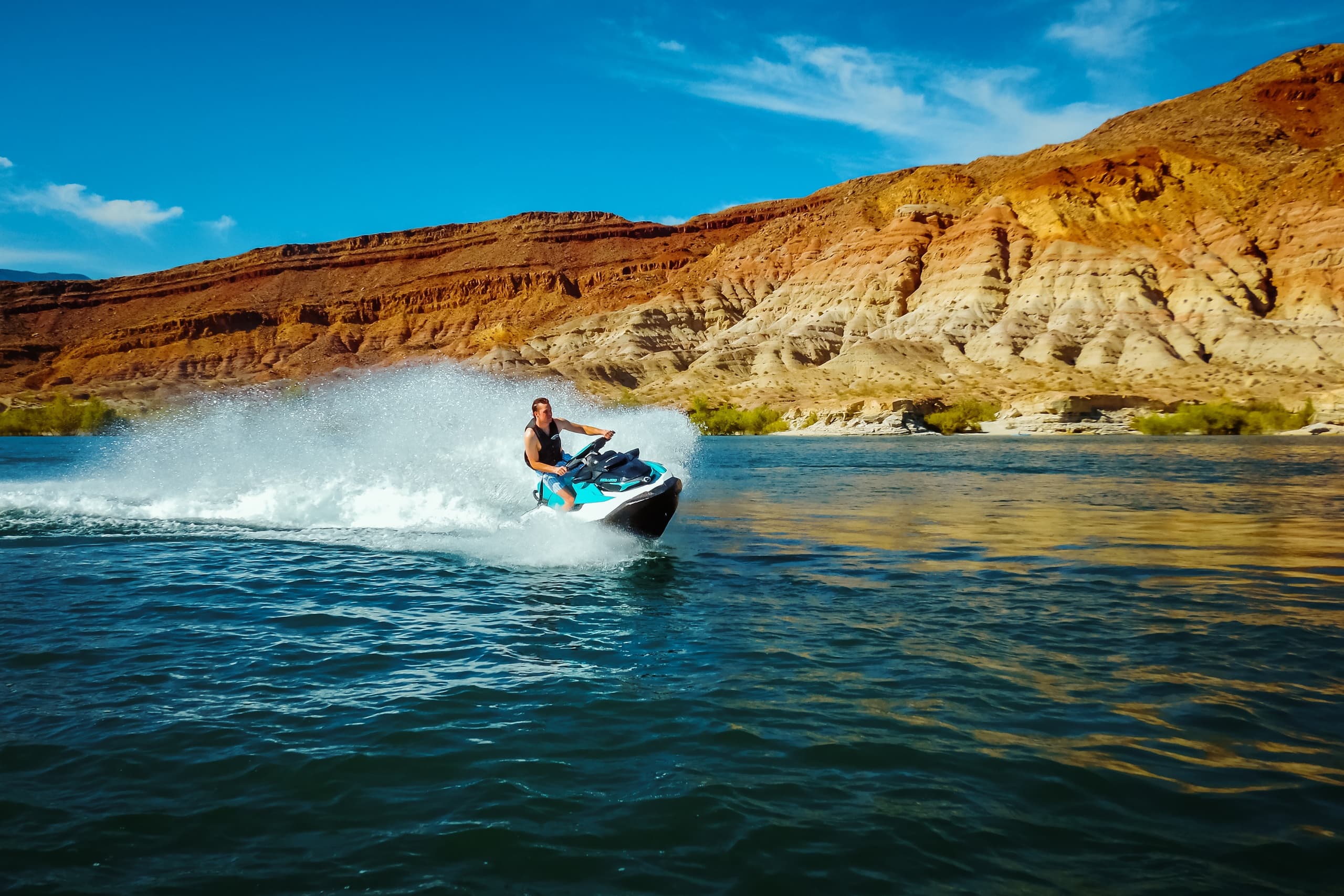 Seadoo Jet Ski Adventure at Quail Creek State Park, Utah