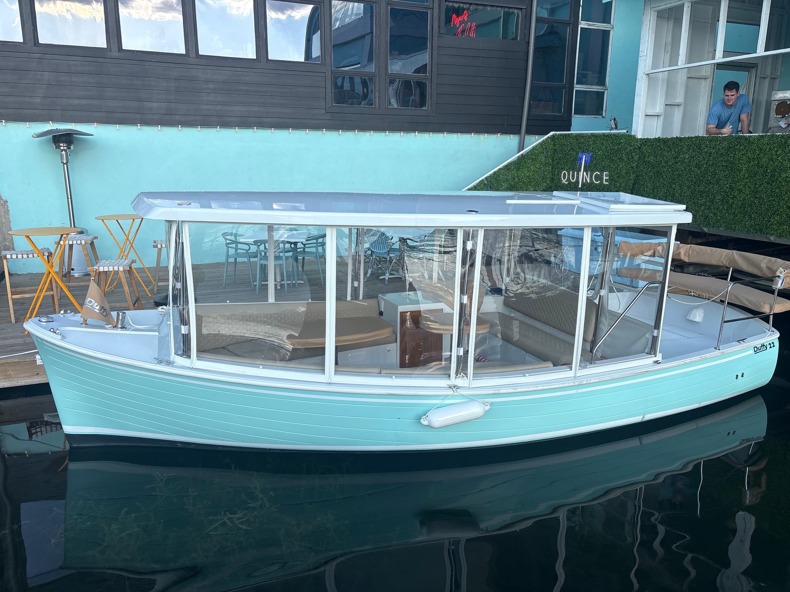 Electric Duffy Boat Cruises on Lake Austin with Austin Rental Boats