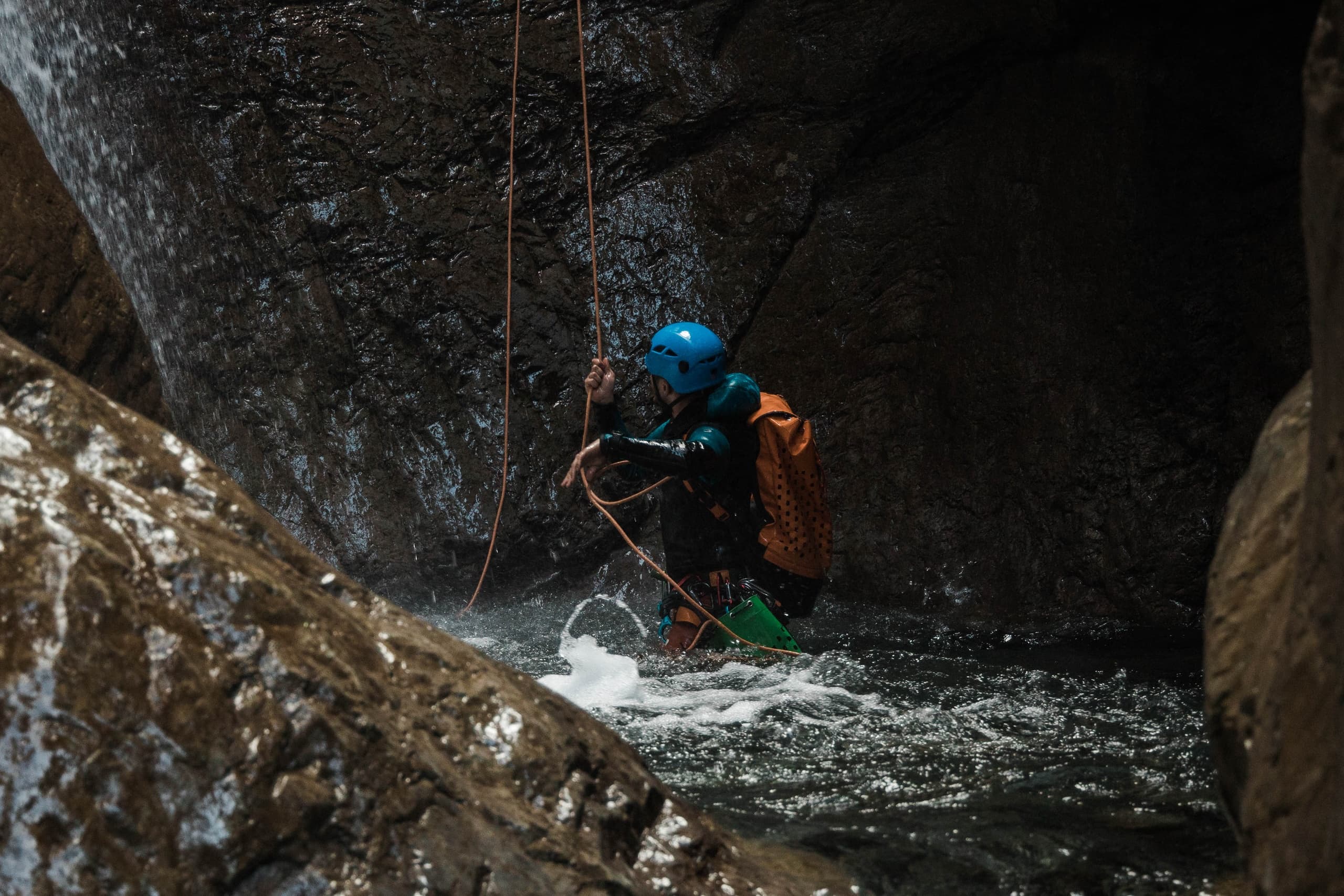 Heart Creek Canyoning: Private Canmore Waterfall Rappel photo 2
