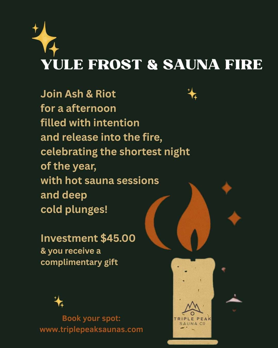 Yule Frost & Sauna Fire: Port Alberni Solstice Sauna Experience
