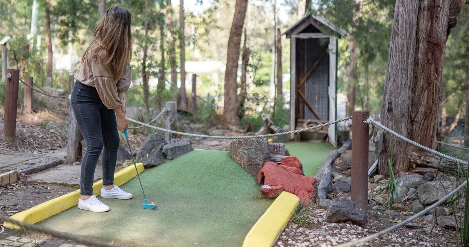 Wombat Holes Mini Golf at Kianinny Bush Cottages