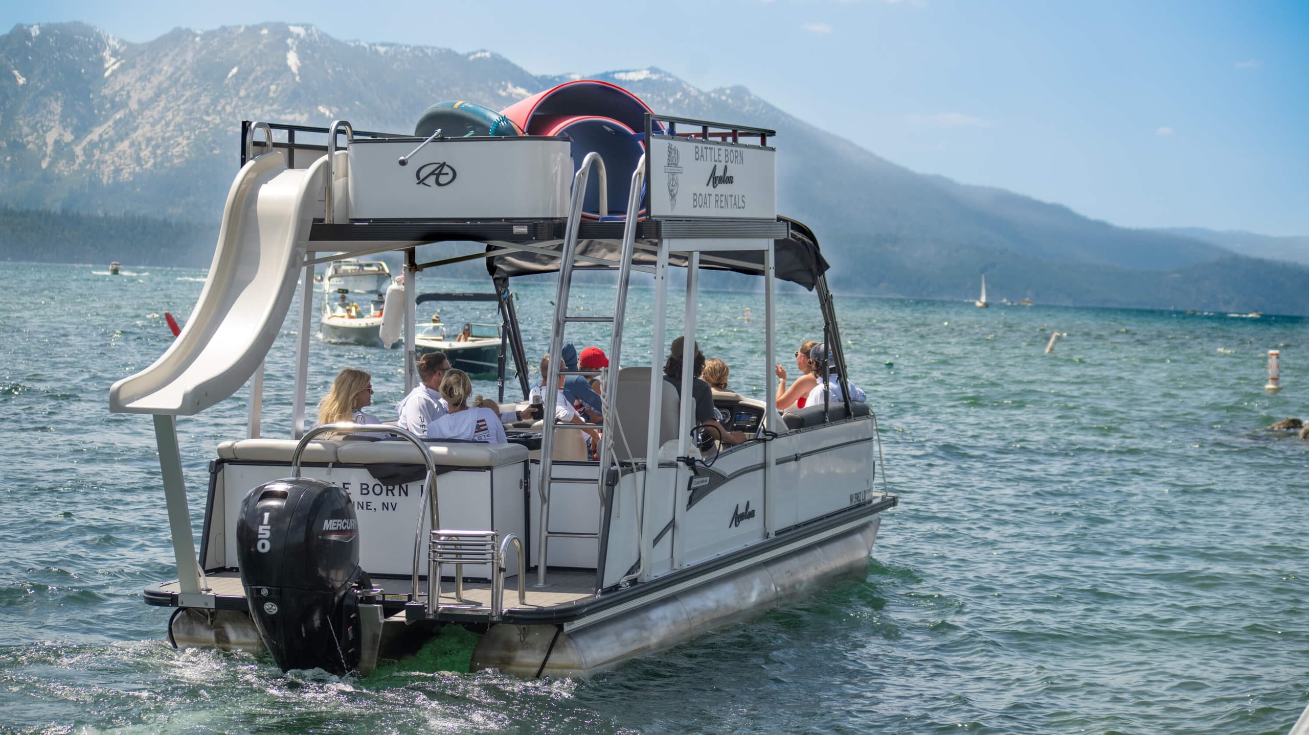Lake Tahoe Double Decker Boat Cruise by Battle Born Boat Rentals