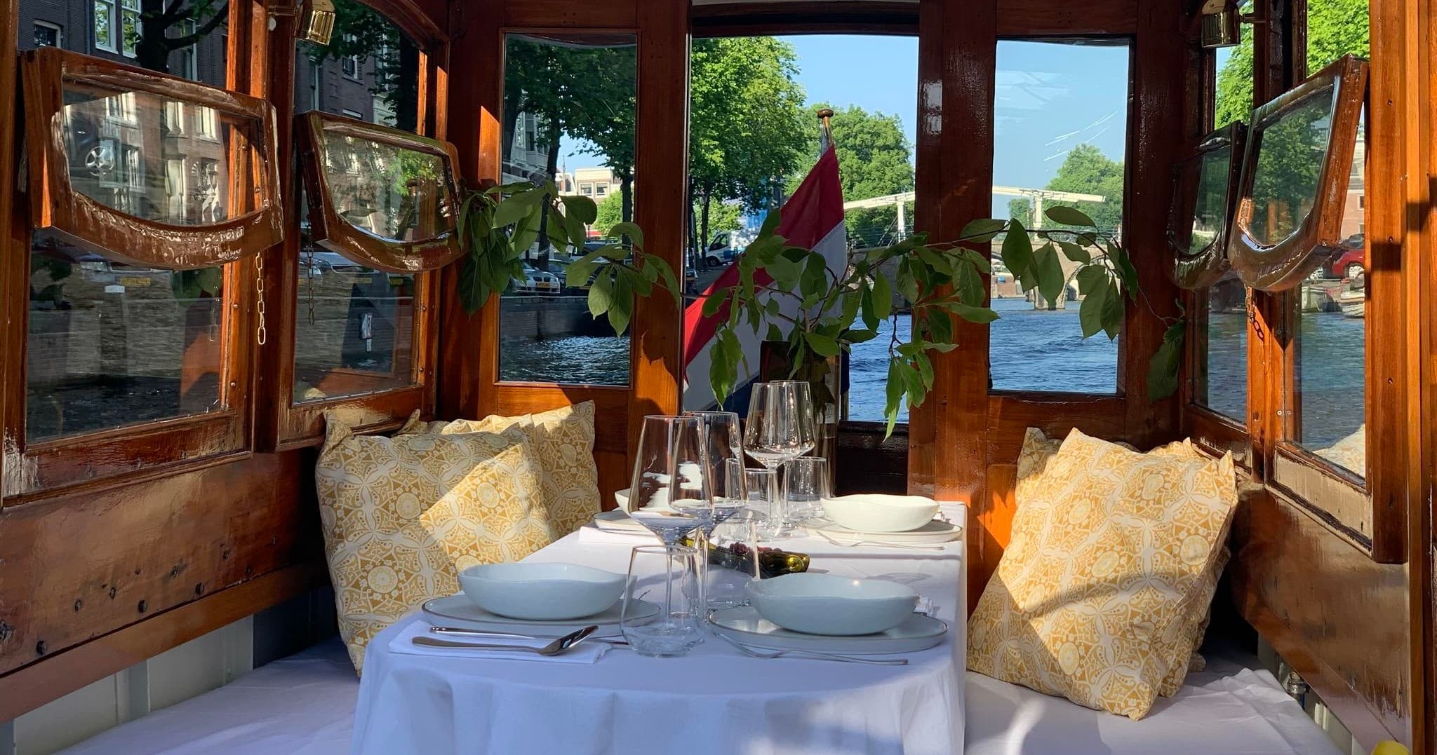 Private Canal Cruise Dining with Rock That Boat in Amsterdam