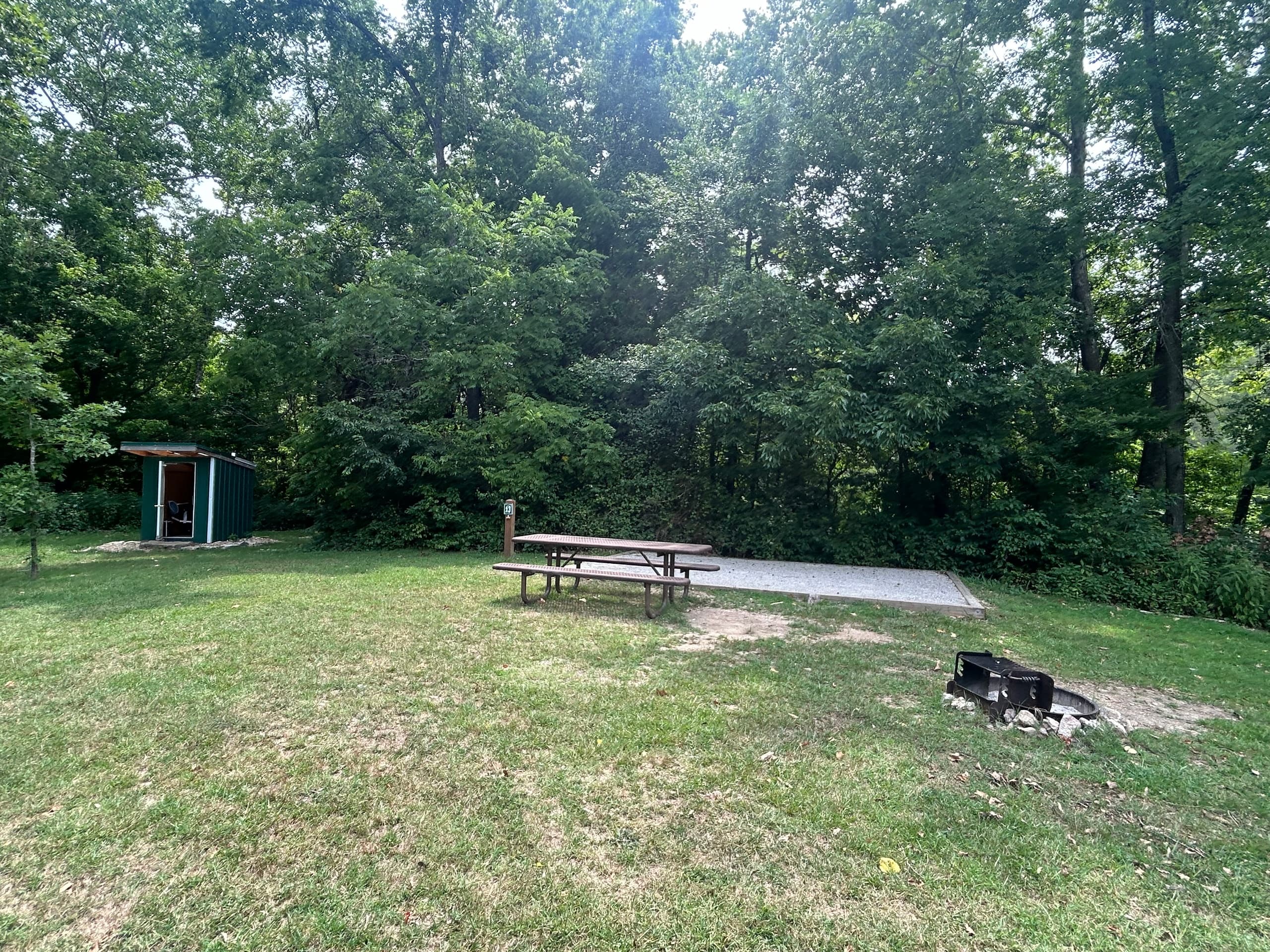 Outdoor Camping at Meadow Campsite 13 in Eureka Springs