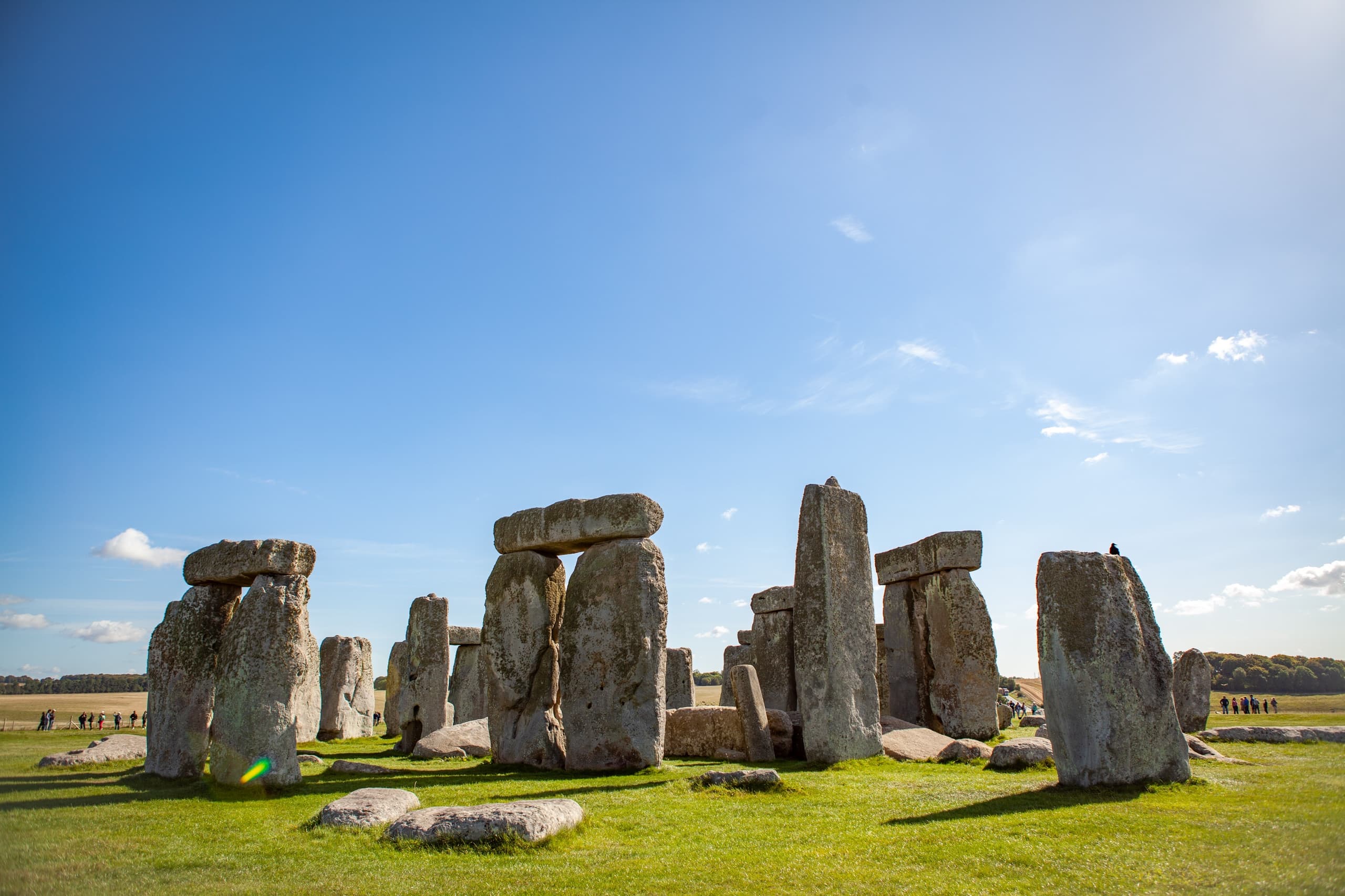 Stonehenge prehistoric stone circle on Salisbury Plain sunrise