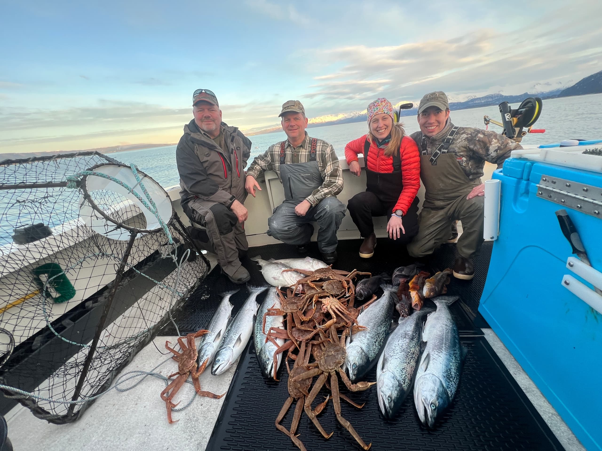 Winter Kings and Tanner Crab: Homer Kachemak Bay Salmon & Tanner Crab Charter photo 3