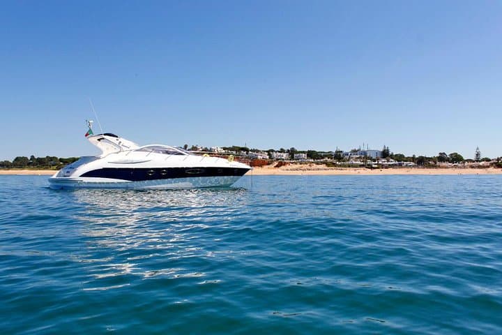 Private Luxury Yacht Charter from Vilamoura — 3-Hour Algarve Coast Cruise with Crew