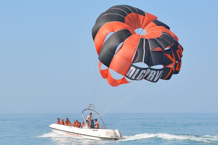 Parasailing from Vilamoura: Algarve Marina Flights and Ocean Dips photo 2