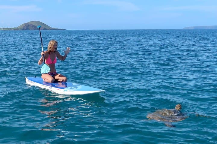 Makena Turtle Town: Private Beginner SUP & Snorkel Lesson in Wailea photo 2