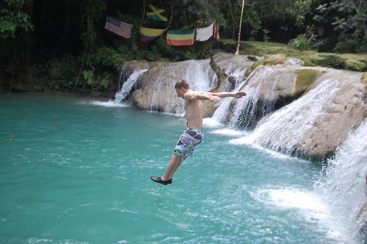 Blue Hole, Secret Falls & Dunn's River Falls Combo — Runaway Bay Day Adventure