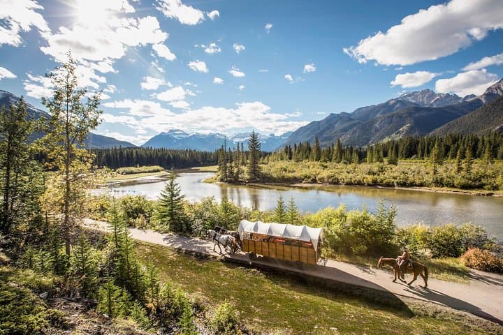Covered Wagon Ride and Western Cookout in Banff National Park