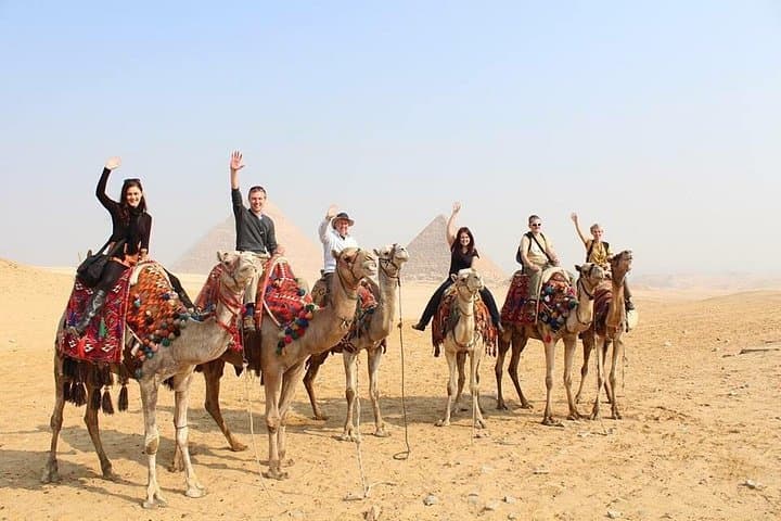 Full-Day Giza, Saqqara & Memphis: Private Egyptologist Tour with Lunch & Camel Experience photo 1