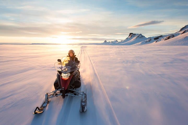 Snowmobiling on Langjökull Glacier and Secret Lagoon Day Trip from Reykjavík