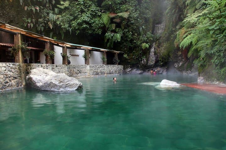 Fuentes Georginas Hot Springs from Quetzaltenango — Thermal Baths at Zunil Volcano