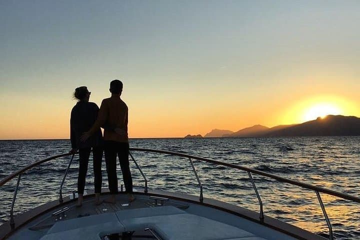 Amalfi Coast Private Sunset Cruise with Prosecco from Praiano