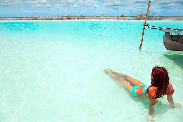 Full-Day Bacalar 7 Colors Lagoon Boat Tour from Tulum photo 5