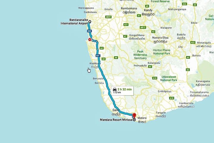 Stress-Free Private Transfer from Colombo (CMB) to Mandara Resort, Mirissa photo 3