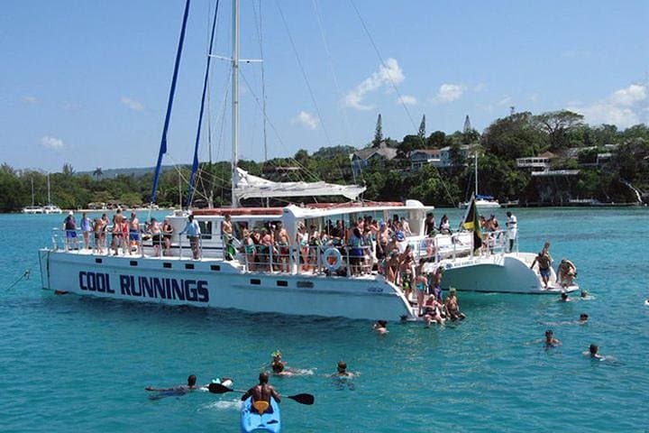 Catamaran Cruise, Snorkel & Dunn's River Falls Climb from Ocho Rios