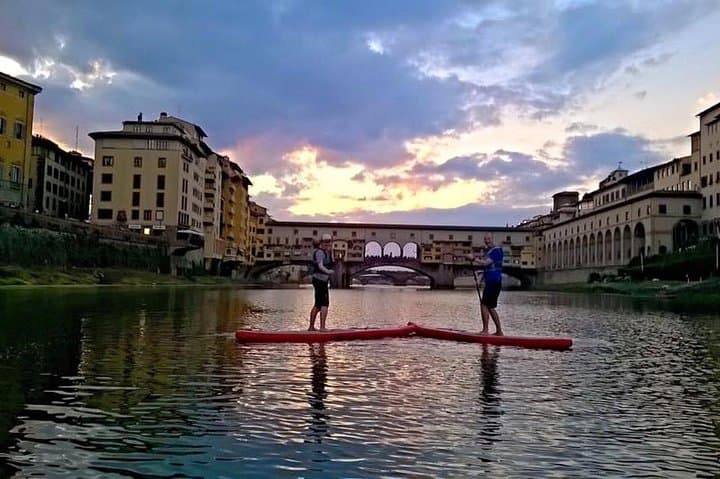 Sunset SUP at Ponte Vecchio: Florence Paddleboard Tour with Floating Wine photo 2
